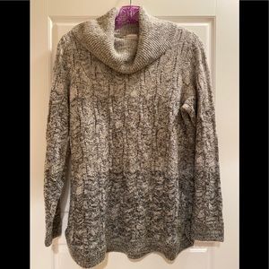 Christopher & Banks cowl neck sweater, size L